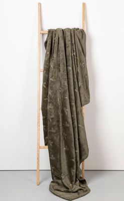 Rydale Cowlam Plush Patterned Fleece Sprei Khaki Pheasant