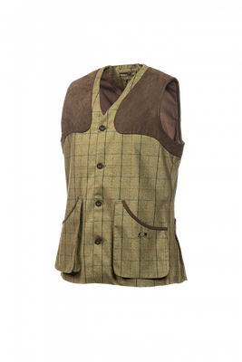 Baleno Heren Gilet Milton Tweet Khaki