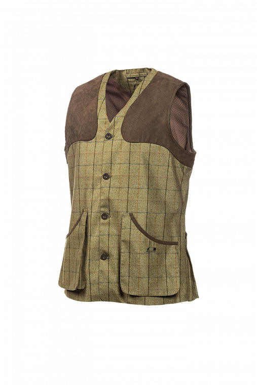 Baleno Heren Gilet Milton Tweet Khaki