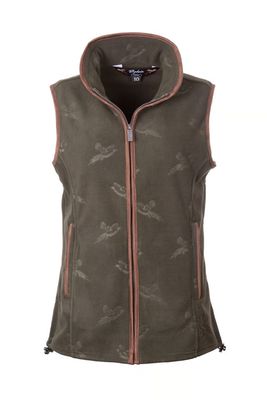 Rydale Dames Haxby Fazant Fleece Gilet Khaki