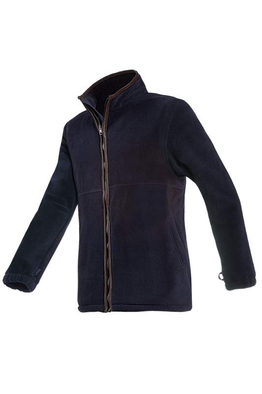 Baleno Heren Fleece Jas Henry Marineblauw