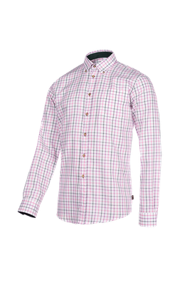 Baleno Heren Hemd Berkley Paars/Roze/Groen