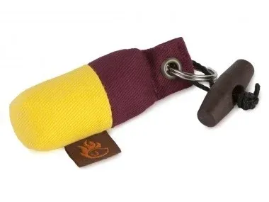 Firedog Sleutelhanger Dummy Bordeaux/Geel
