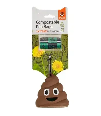 Honden Poep Zakjes Houder Lachend Kakje