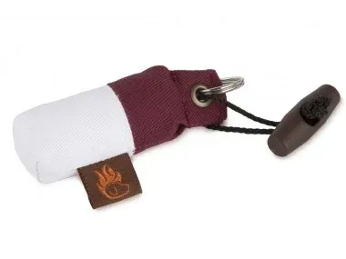 Firedog Sleutelhanger Dummy Bordeaux/Wit