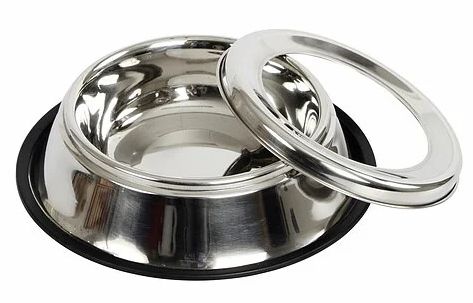 Voerbak en Waterbak Roestvrij Staal Anti Splash