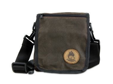 Firedog Dummytas Messenger Waxed Bruin