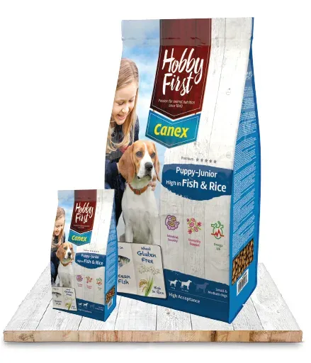 HobbyFirst Canex Puppy-Junior Vis & Rijst 12Kg