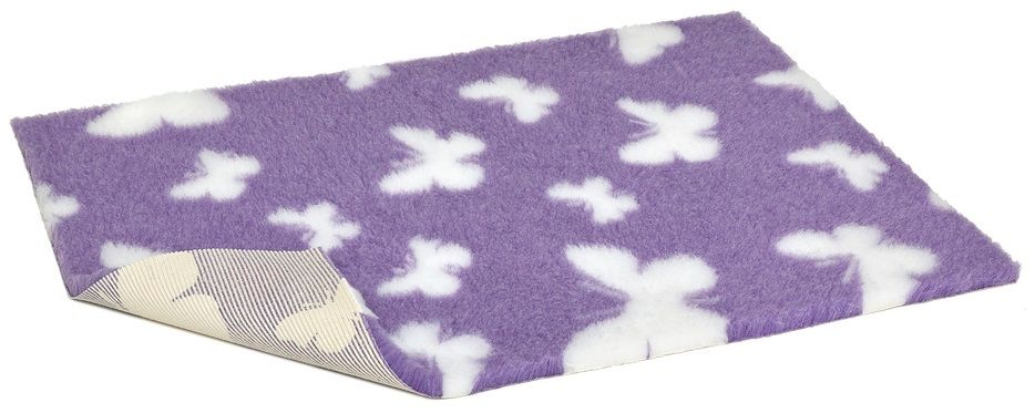 Vetbed Non Slip Lila met Vlinders