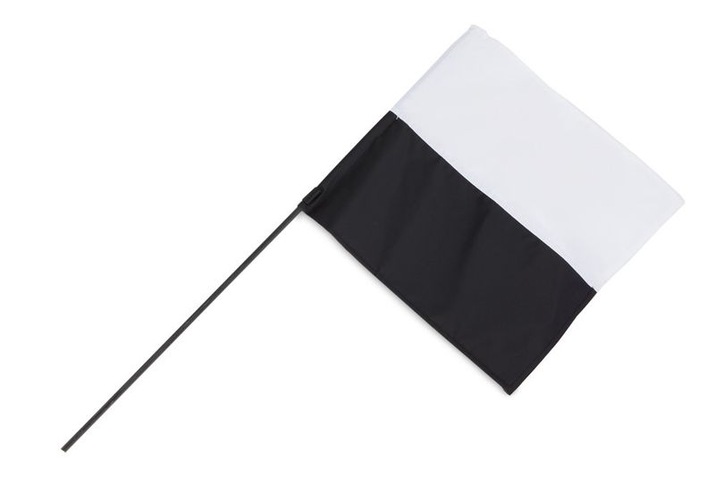 Firedog Markeervlag Zwart/Wit