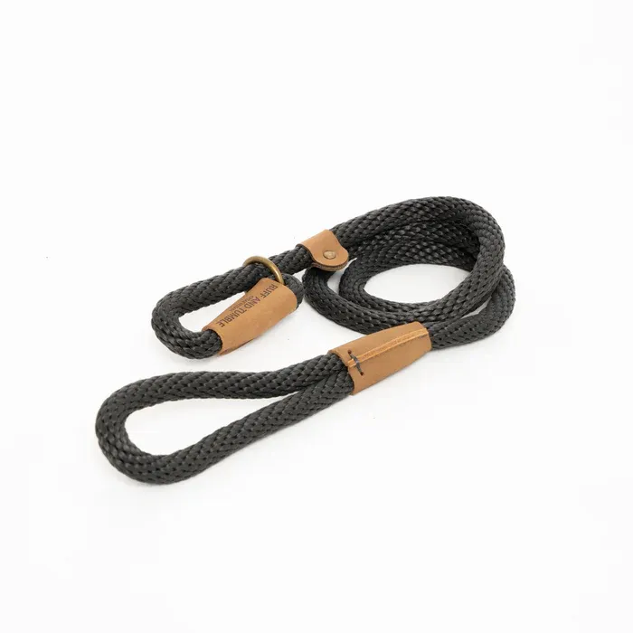 Ruff And Tumble Sliplijn Charcoal 9MM