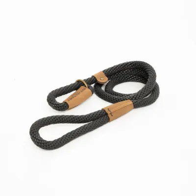 Ruff And Tumble Sliplijn Charcoal 9MM