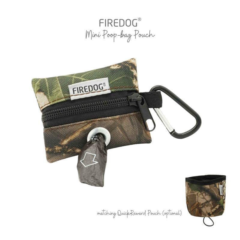 Firedog Mini Poepzakjeshouder Nylon Woodland Camo