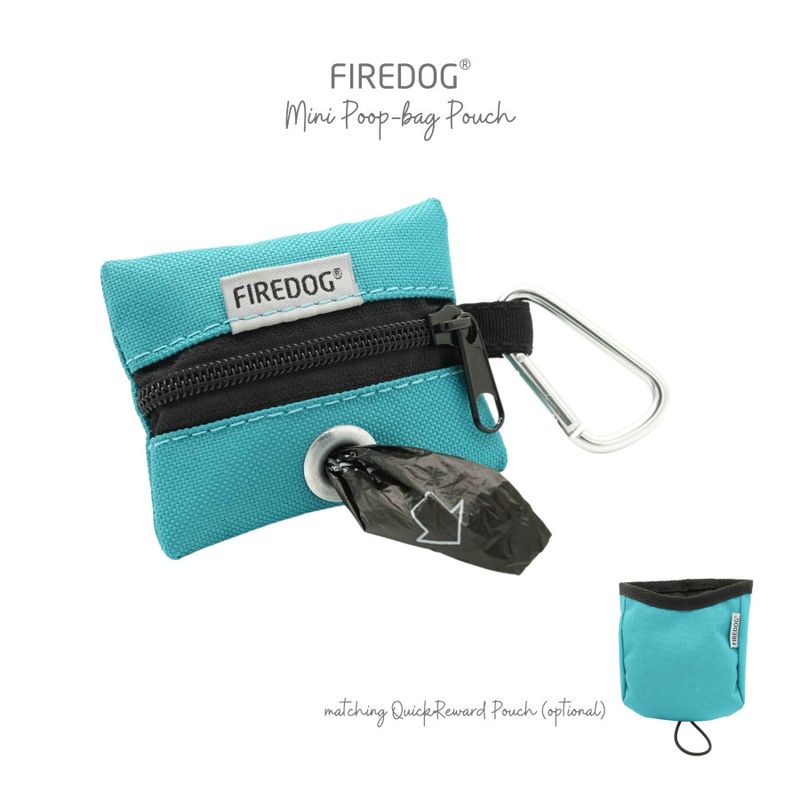 Firedog Mini Poepzakjeshouder Nylon Baby Blue