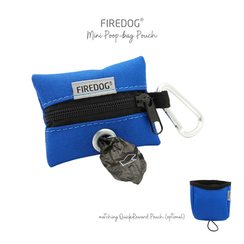 Firedog Mini Poepzakjeshouder Nylon Blauw