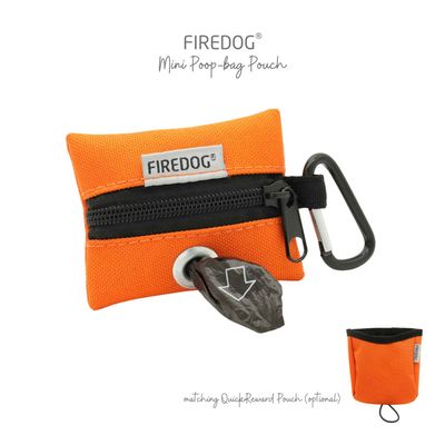Firedog Mini Poepzakjeshouder Nylon Oranje