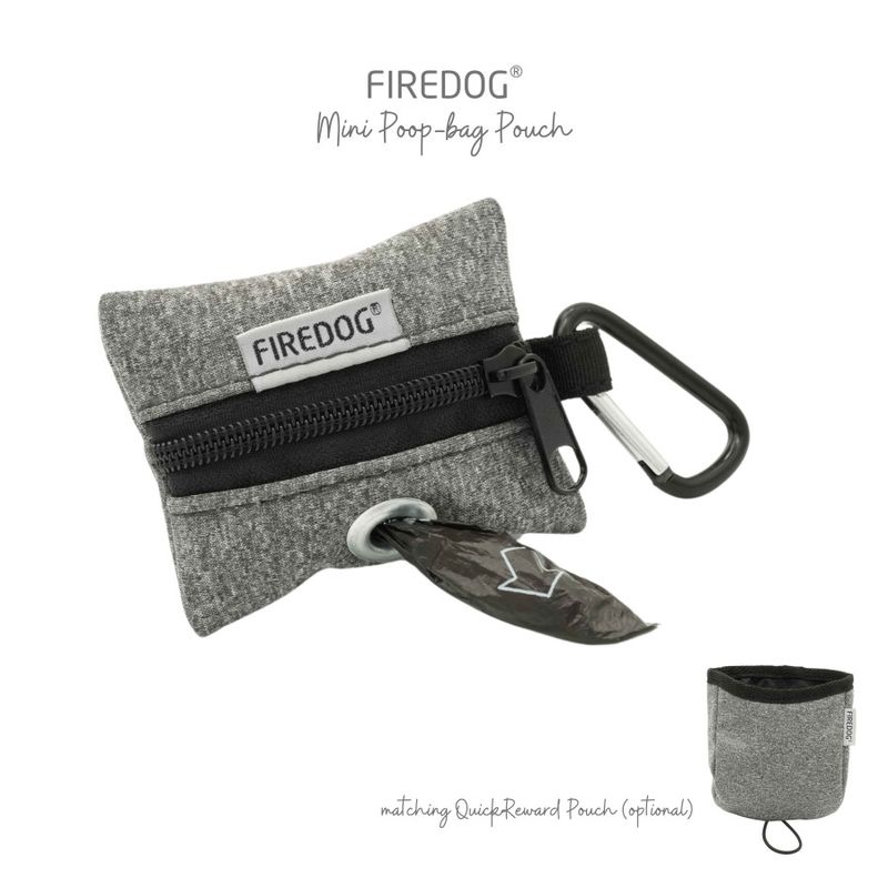 Firedog Mini Poepzakjeshouder Softshell Gevlekt Donkergrijs
