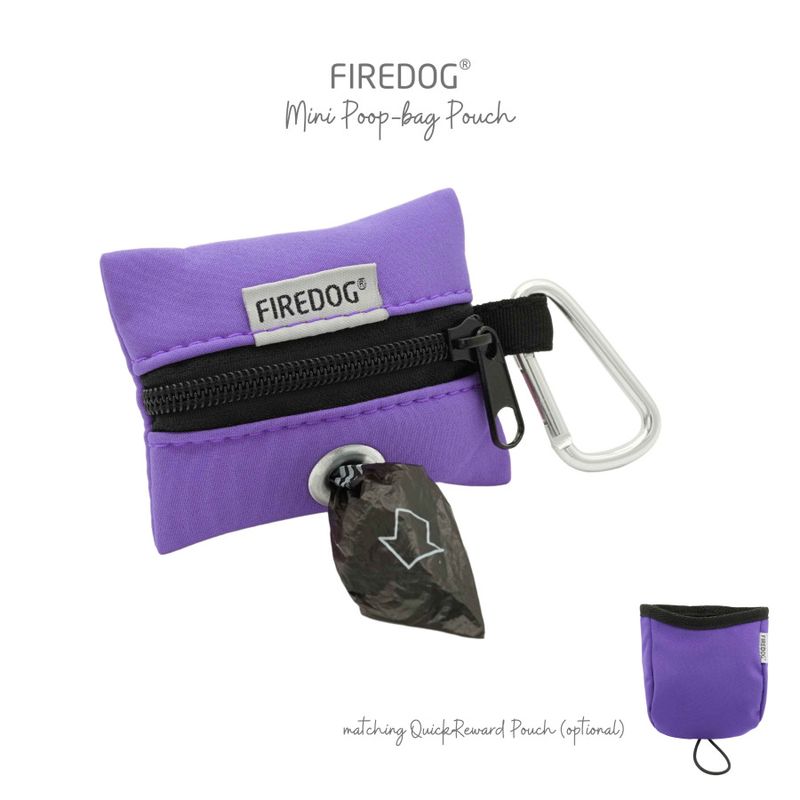 Firedog Mini Poepzakjeshouder Softshell Paars