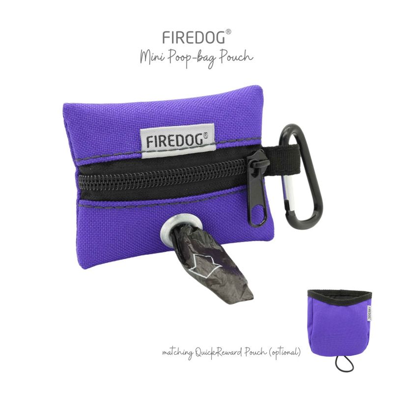 Firedog Mini Poepzakjeshouder Nylon Paars