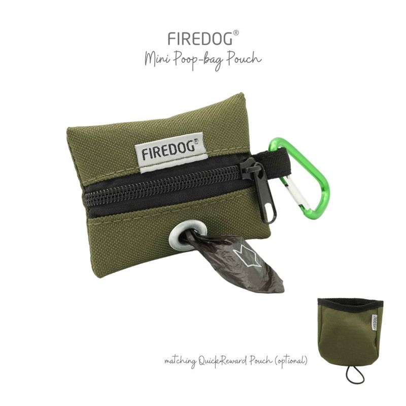 Firedog Mini Poepzakjeshouder Nylon Khaki