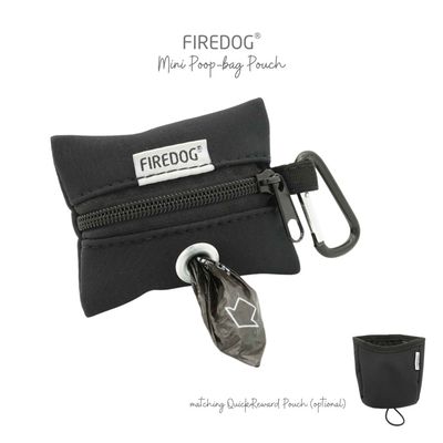 Firedog Mini Poepzakjeshouder Softshell Zwart Firedog Mini Poepzakjeshouder Softshell Zwart