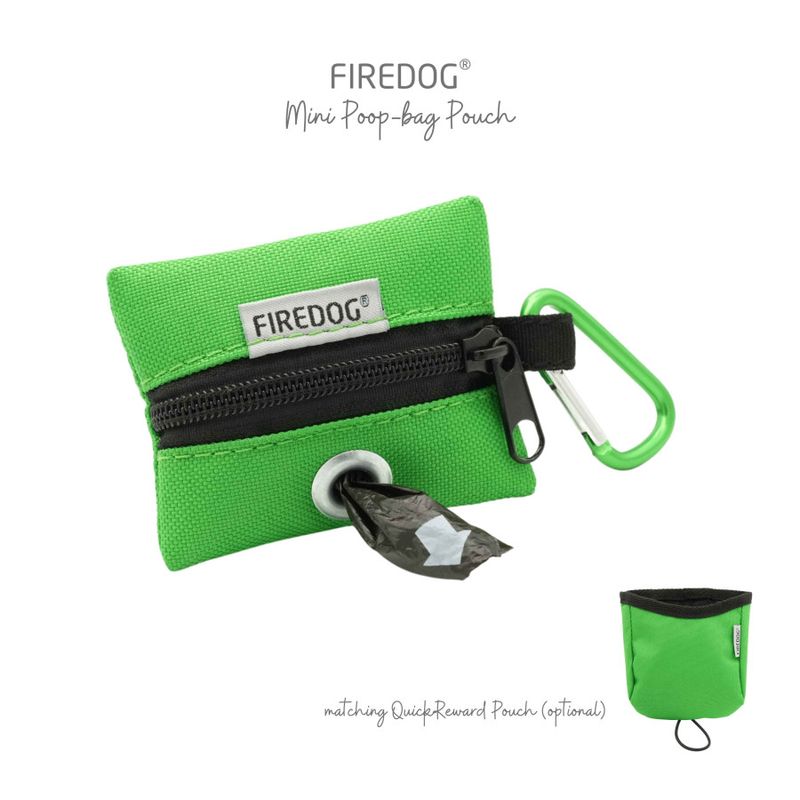 Firedog Mini Poepzakjeshouder Nylon Groen