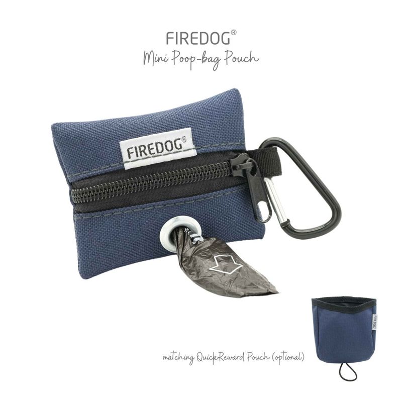 Firedog Mini Poepzakjeshouder Nylon Marine Blauw