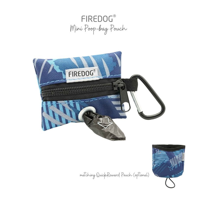 Firedog Mini Poepzakjeshouder Nylon Modern Blauw