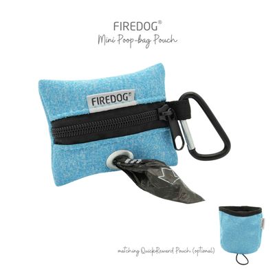 Firedog Mini Poepzakjeshouder Softshell Gevlekt Blauw Firedog Mini Poepzakjeshouder Softshell Gevlekt Blauw