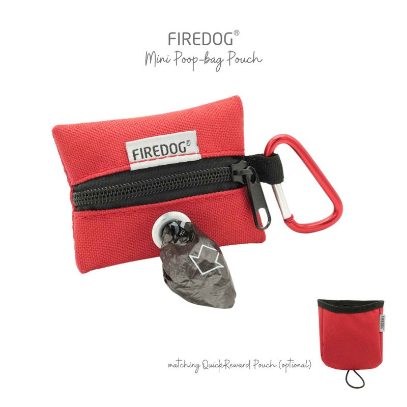 Firedog Mini Poepzakjeshouder Softshell Rood