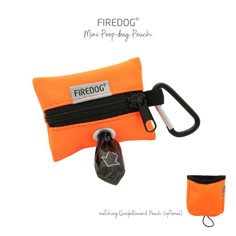 Firedog Mini Poepzakjeshouder Softshell Neon Oranje
