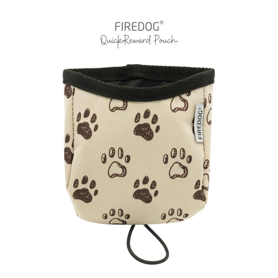Firedog QuickReward Beloningstasje Nylon Hondenpootjes Beige Firedog QuickReward Beloningstasje Nylon Hondenpootjes Beige