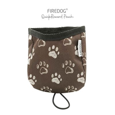 Firedog QuickReward Beloningstasje Nylon Hondenpootjes Bruin