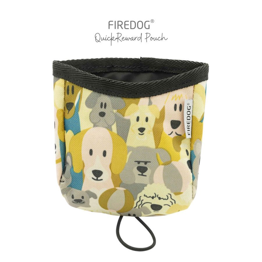 Firedog QuickReward Beloningstasje Nylon Honden Geel
