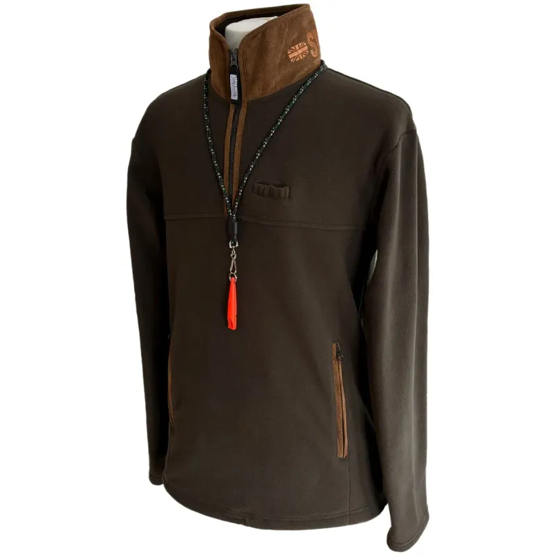 Sporting Saint Heren Hegdon 3/4 Zip Fleece Khaki