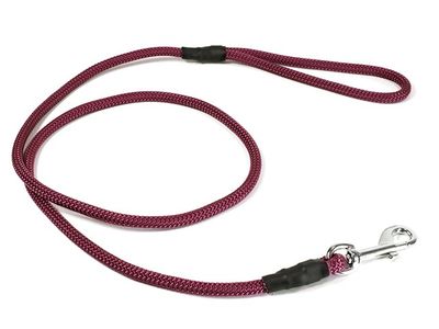 Mystique Field Trial Leiband Moxon 8 MM Met Karabijnhaak Wijnrood