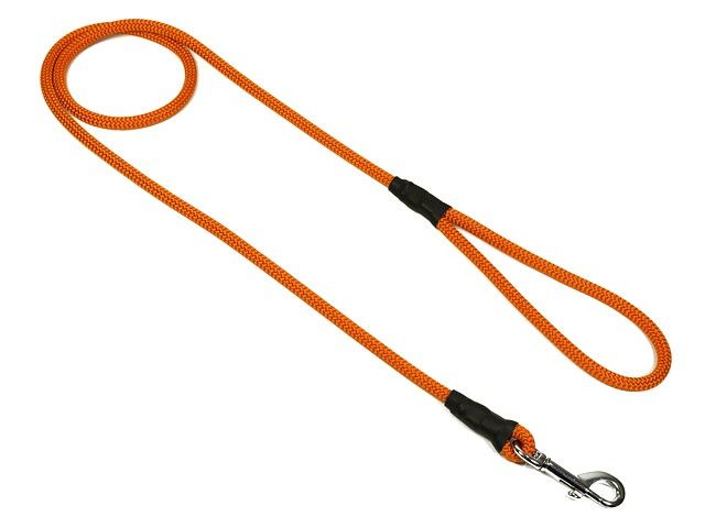 Mystique Field Trial Leiband Moxon 8 MM Met Karabijnhaak Oranje