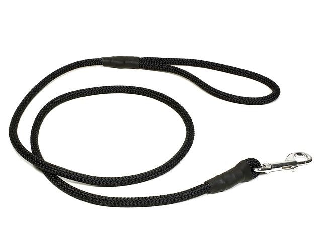 Mystique Field Trial Leiband Moxon 8 MM Met Karabijnhaak Zwart