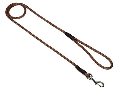 Mystique Field Trial Leiband Moxon 8 MM Met Karabijnhaak Bruin