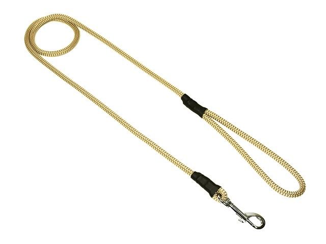 Mystique Field Trial Leiband Moxon 8 MM Met Karabijnhaak Beige