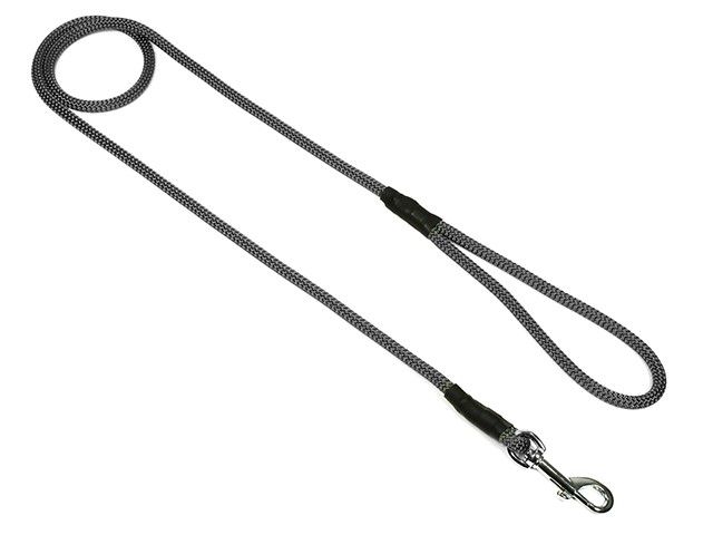 Mystique Field Trial Leiband Moxon 8 MM Met Karabijnhaak Grijs