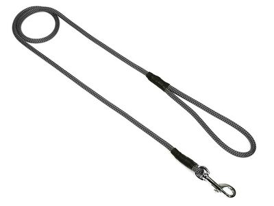 Mystique Field Trial Leiband Moxon 8 MM Met Karabijnhaak Grijs
