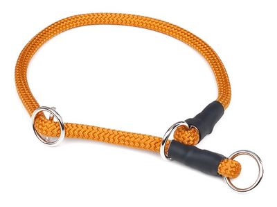 Mystique Halsband Nylon Met Stopper 8MM Oranje