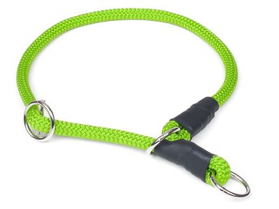 Mystique Halsband Nylon Met Stopper 8MM Neon Groen