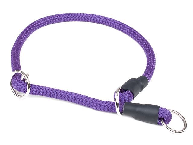 Mystique Halsband Nylon Met Stopper 8MM Lila