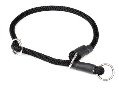 Mystique Halsband Nylon Met Stopper 8MM Zwart