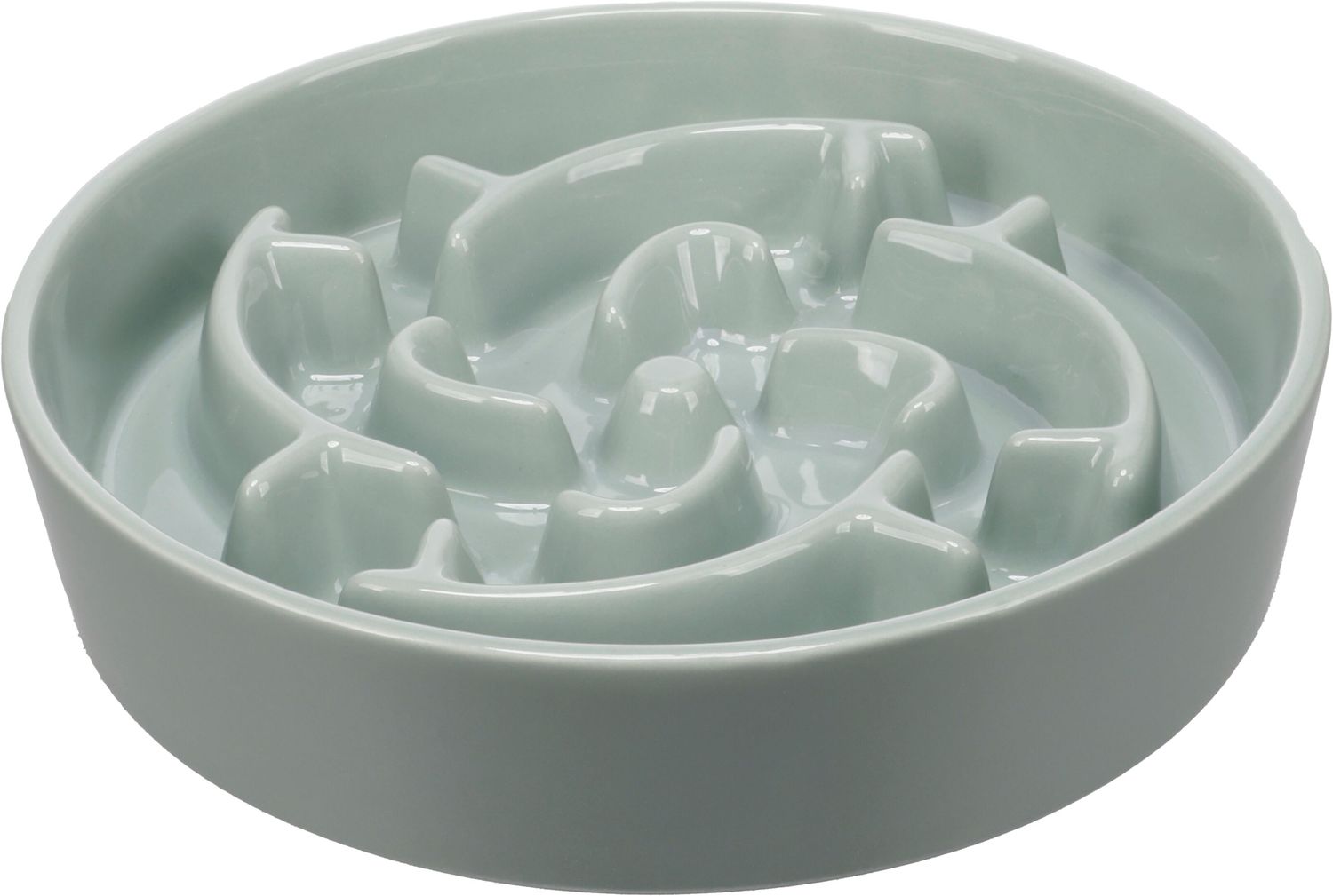 Flamingo Eetpot Slow Feeder Cena Rond Muntgroen 20,5CM