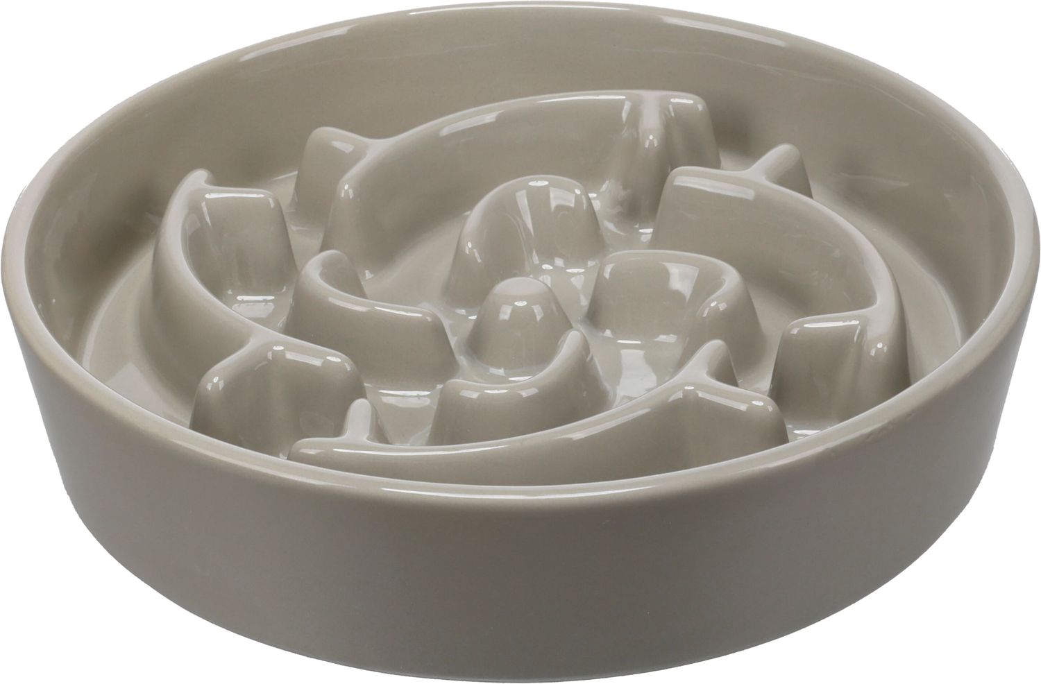 Flamingo Eetpot Slow Feeder Cena Rond Taupe 20,5CM