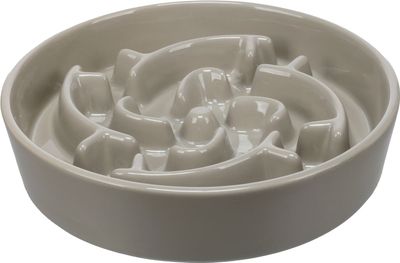 Flamingo Eetpot Slow Feeder Cena Rond Taupe 20,5CM