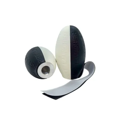 Retriev-R Plastic Torpedo Dummy Zwart/Wit Retriev-R Plastic Torpedo Dummy Zwart/Wit